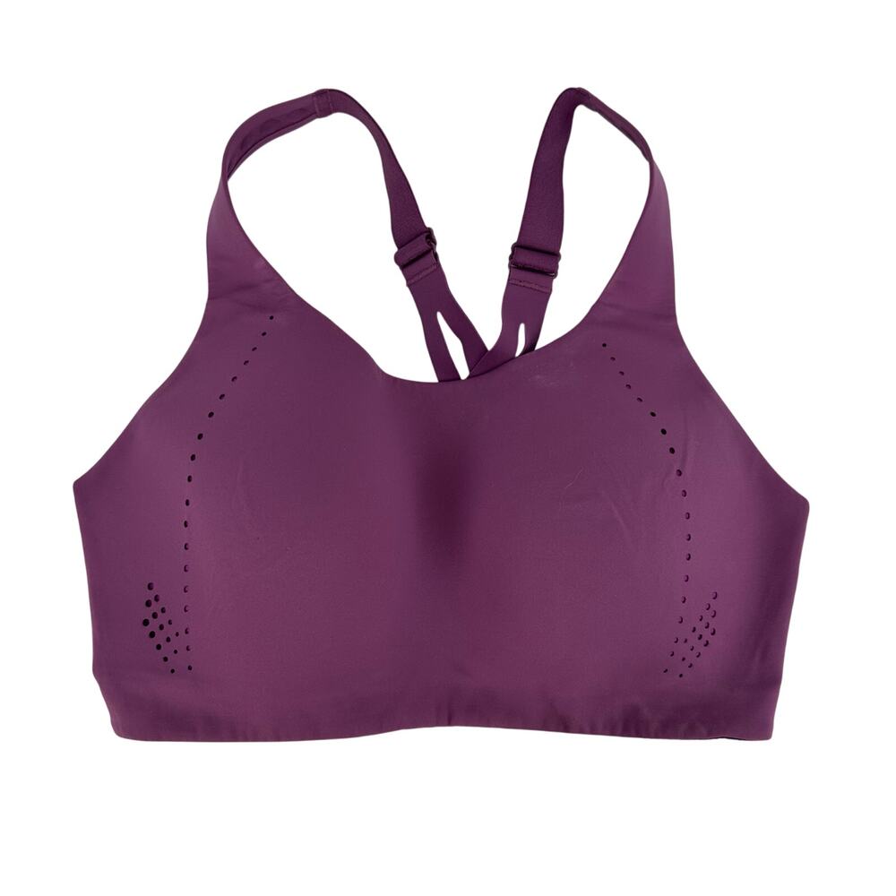 Lululemon Air Support Bra Womens Solid Purple Crossback Adjustable 36DD